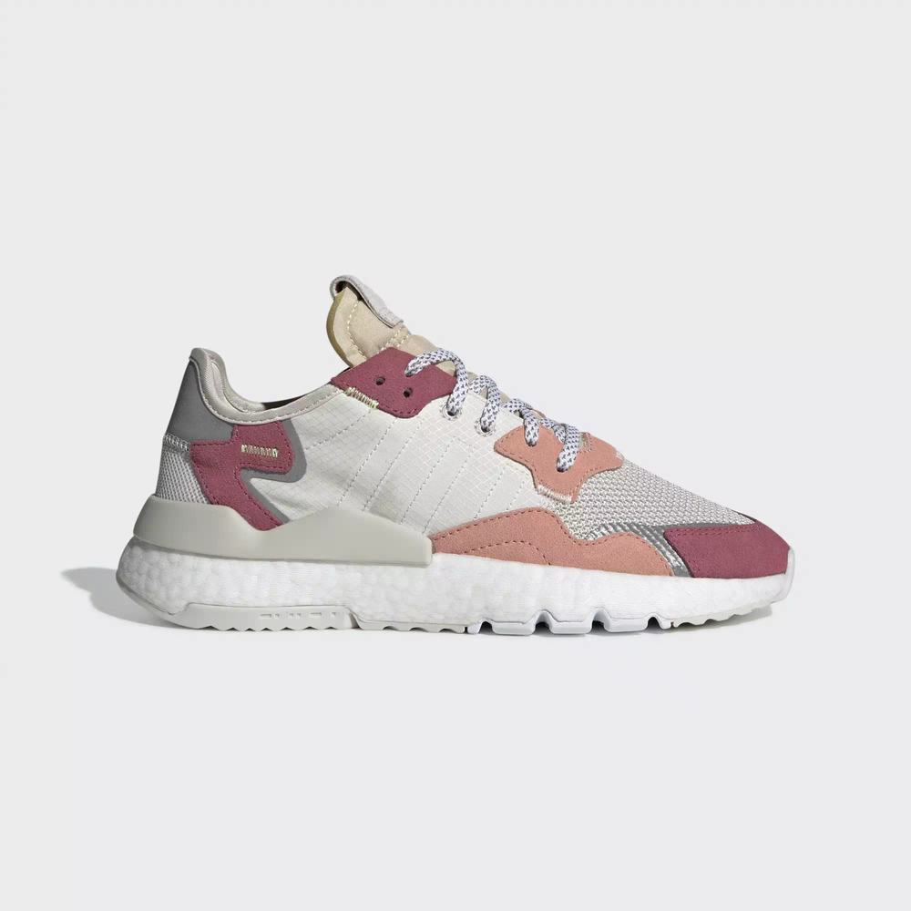 Adidas Nite Jogger Tenis Blancos Para Mujer (MX-88956)